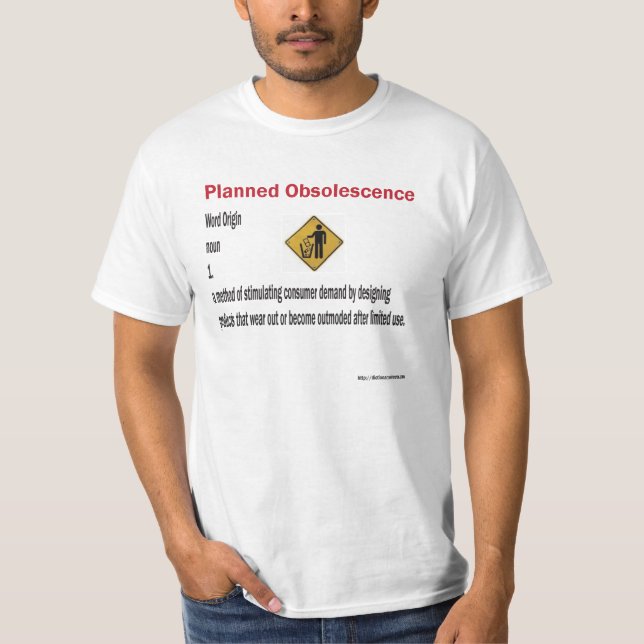 Camiseta Obsolência de planeamento (Frente)
