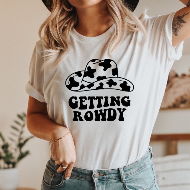 Camiseta Obtendo Rowdy Rodeo Tshirt (Getting Rowdy, Rodeo Vibes, Bull Riding, Barrel Racing, Western Rodeo, Cowboy Spirit, Rough and Rowd)