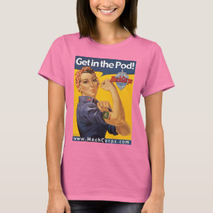 Camiseta Obtenha no vagem - roda denteada LOUCA - tshirt