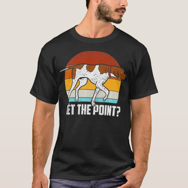 Camiseta Obtenha o ponto em alemão - Cachorro Curto SPG B (Frente)
