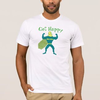 Camiseta Obtenha o superman feliz