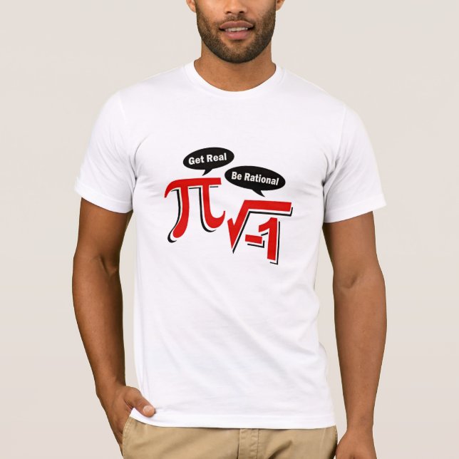 Camiseta obtenha real seja racional (Frente)