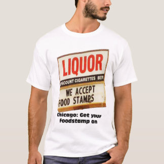 Camiseta Obtenha seu foodstamp sobre
