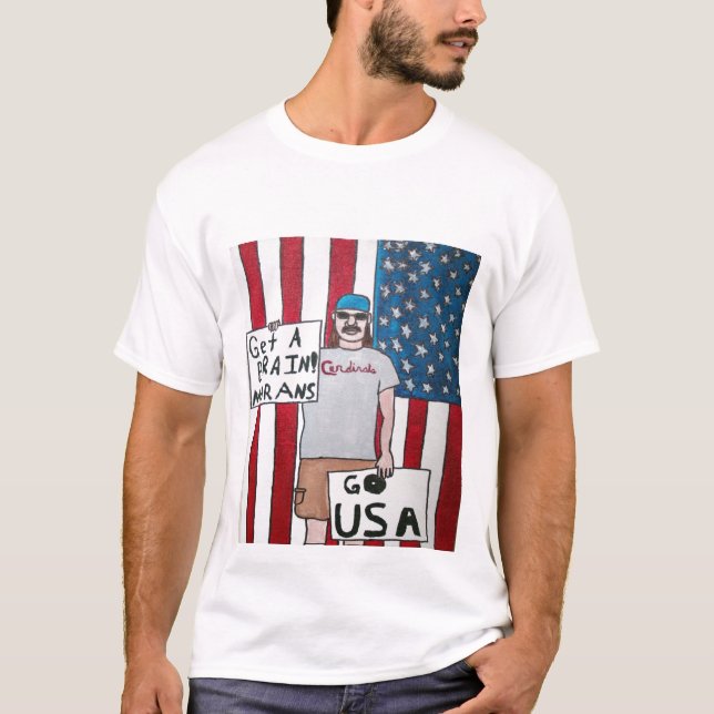 Camiseta Obtenha um cérebro! (Frente)