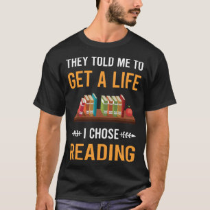 Camiseta Obtenha Uma Vida Lendo Livro Livros
