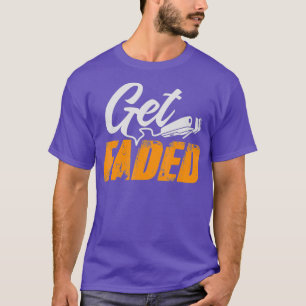 Camiseta Obter a barbeiro fêmea e a lista de penteados desb