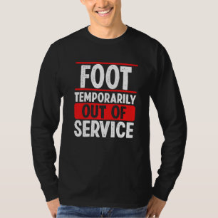 Camiseta Obter Bem Em Breve Recuperação De Pé Quebrado