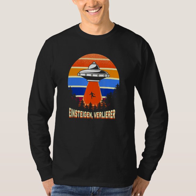 Camiseta Obter Conspiração de Rapto de Aliens Perdidos (Frente)