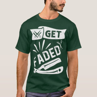 Camiseta Obter Dotação de Corte de Cabeçalho de Razor Barbe