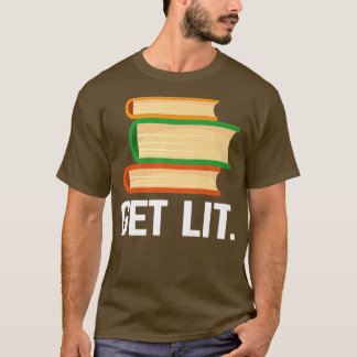 Camiseta Obter Livros Lit Lover Bookworm Leitura
