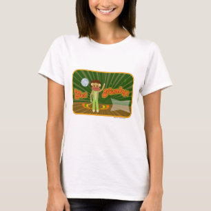 Camiseta Obter o caractere de macaco de meia personalizável