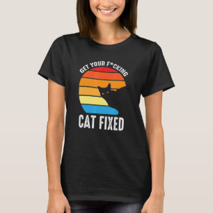 Camiseta Obter O Gato De Salvamento Animal Fixo Do Seu Gato