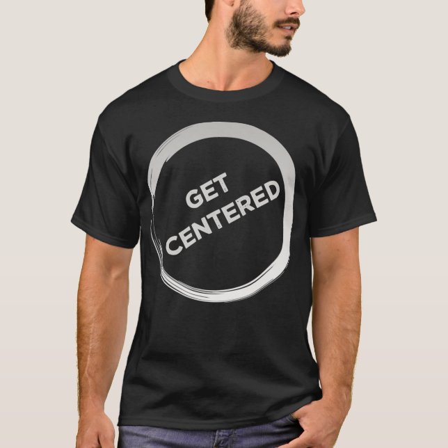 Camiseta Obter Presente De Roda De Potência Centralizada (Frente)