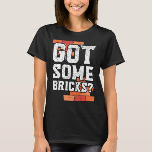 Camiseta Obteve Alguns Bricks Para O Trabalhador De Constru