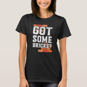 Camiseta Obteve Alguns Bricks Para O Trabalhador De Constru