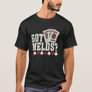 Camiseta Obteve Melds Para Jogador de Mão e Pé