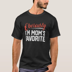 Camiseta Obviamente eu sou Mãe favorita, irmão engraçado, S