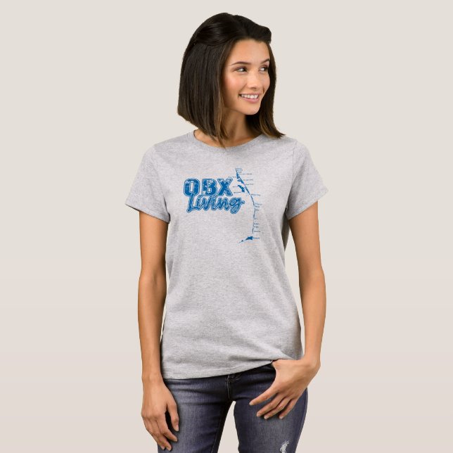 Camiseta OBX Living Blue (Frente Completa)