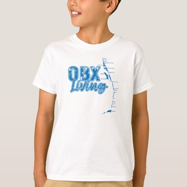 Camiseta OBX Living Blue (Frente)
