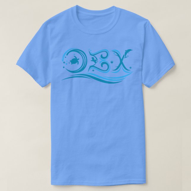Camiseta OBX Outer Banks North olina Waves (Frente do Design)