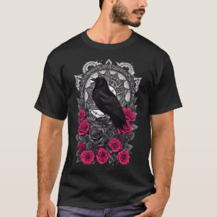 Camiseta Occult Emo Raven Witchy Gótico Estético Grunge Esc