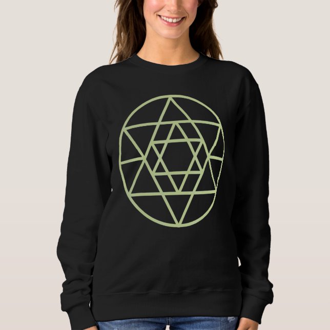 Camiseta Occult Magic Sacred Geometry Circle Triangle Hexag (Frente)