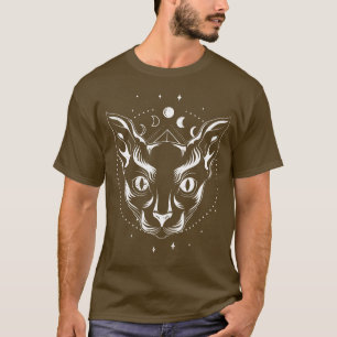 Camiseta Occultismo Sphynx Cat Gothic Wicca Witan Occu