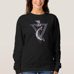 Camiseta Occulto Gótica Vintage Rosa Witcher Raglan