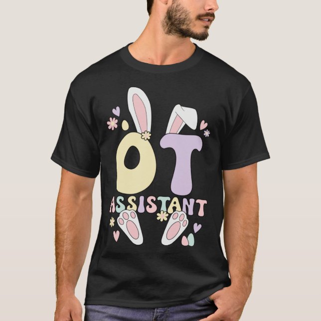 Camiseta Occupational Therapist Assistant Easter Bunny OTA  (Frente)