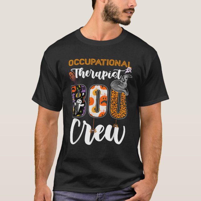 Camiseta Occupational Therapist Boo Crew Ghost Therapy Hall (Frente)
