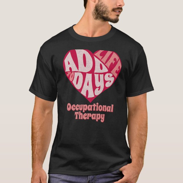 Camiseta Occupational Therapist OT Therapy OTA Valentine's  (Frente)