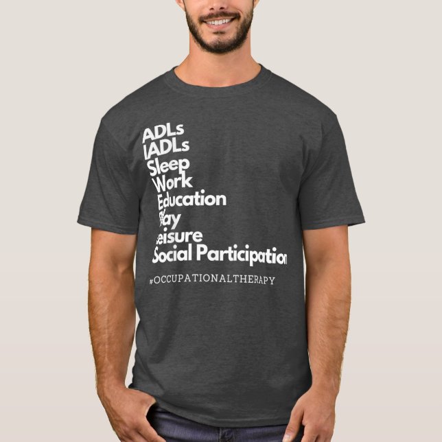 Camiseta Occupational Therapy Daily Occupations Design (Frente)