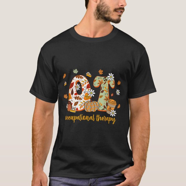 Camiseta Occupational Therapy Fall Ot Ota Autumn Thanksgivi (Frente)