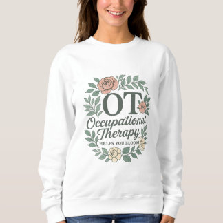 Camiseta Occupational Therapy Helps You Bloom Floral Wreath
