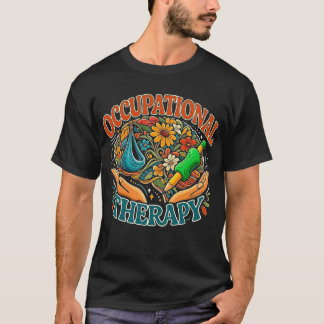 Camiseta Occupational Therapy Retro Groovy OT Month 