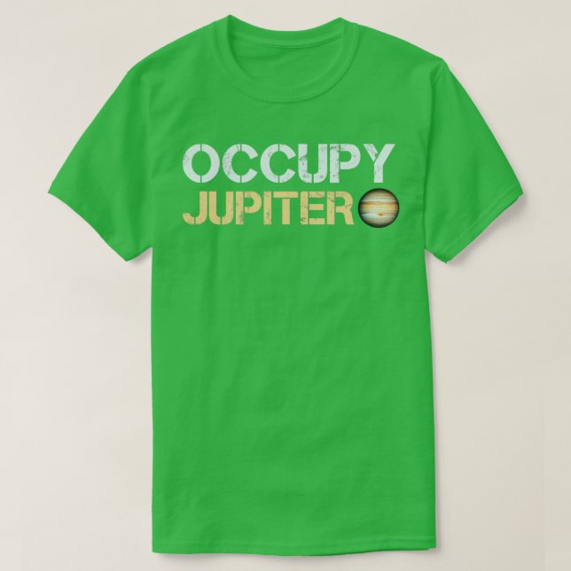 Camiseta Occupy Jupiter (Frente do Design)