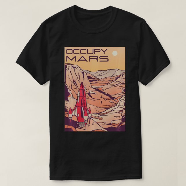 Camiseta Occupy Mars  (Frente do Design)
