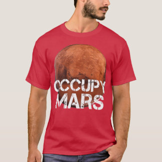 Camiseta Occupy Mars reformando o sistema solar do planeta