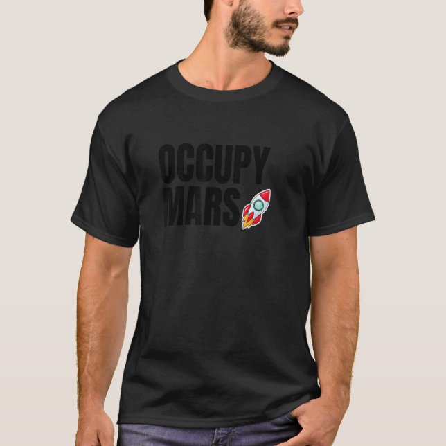 Camiseta Occupy Mars Retro Vintage 4 (Frente)