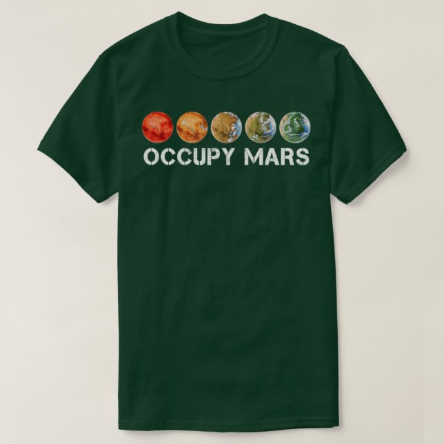 Camiseta Occupy Mars Terraformation (Frente do Design)