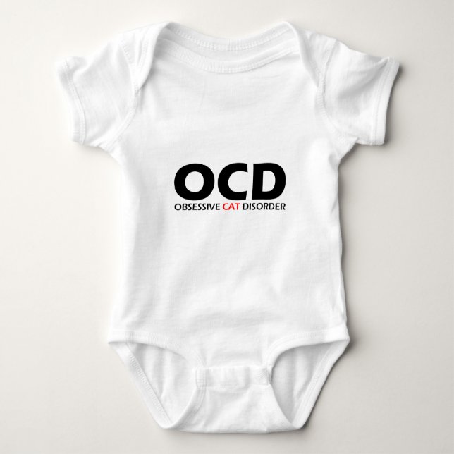 Camiseta OCD - Perturbação Obsessiva dos Gatos (Frente)