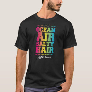 Camiseta Ocean Air Saly Hair Myrtle Beach Retro Tropical T