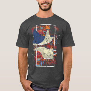 Camiseta Ocean Animal Manta Ray Lover Hawaiian Tribal Manta
