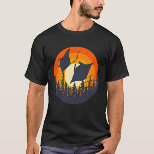 Camiseta Ocean Animal Stingray Retro Sunset Manta Ray
