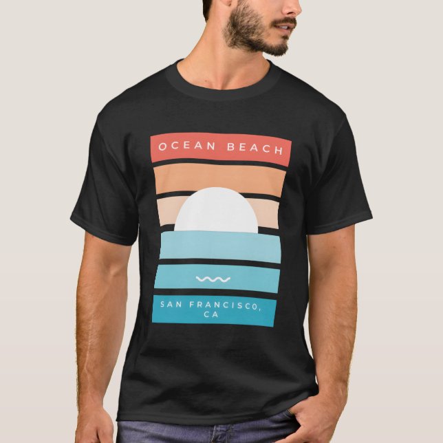 Camiseta Ocean Beach Sunset San Francisco Ca (Frente)