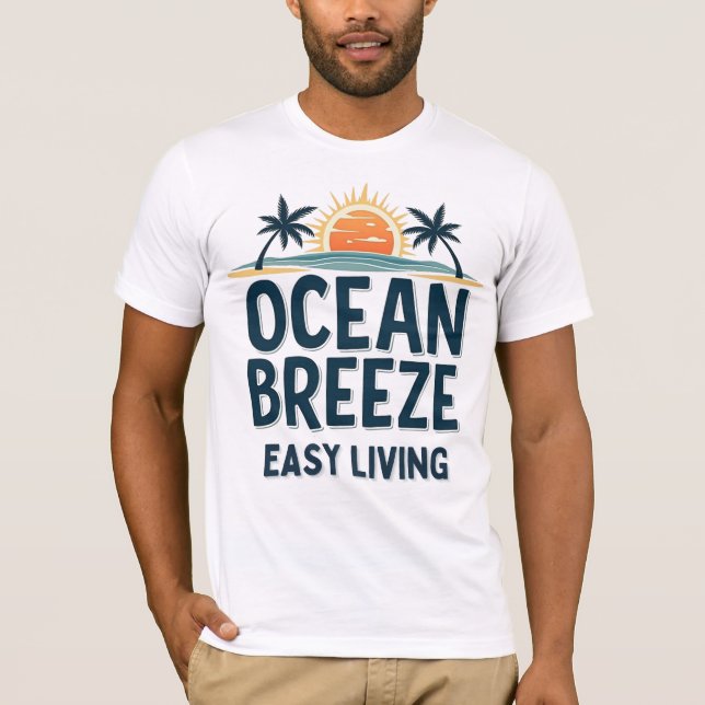 Camiseta Ocean Breeze Easy Living (Frente)