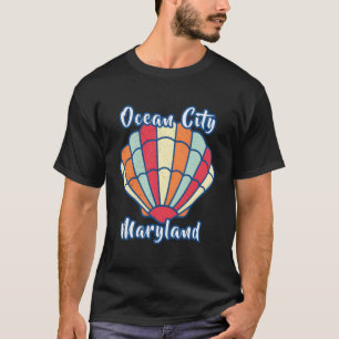 Camiseta Ocean City Beach Seashell Scallop Shell