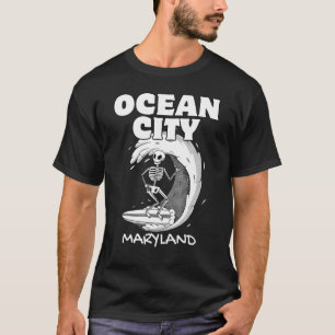 Camiseta OCEAN CITY MARYLAND Surf Vintage Retro Surfing