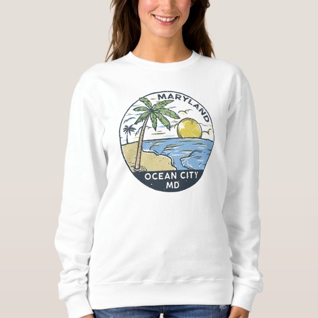 Camiseta Ocean City Maryland Vintage (Frente)