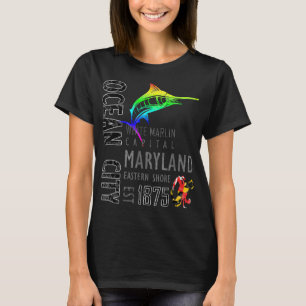 Camiseta Ocean City Maryland White Marlin Capital Eastern S